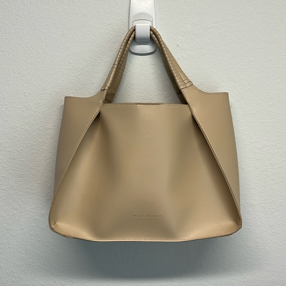 Melie Bianco Cream Shoulder Bag